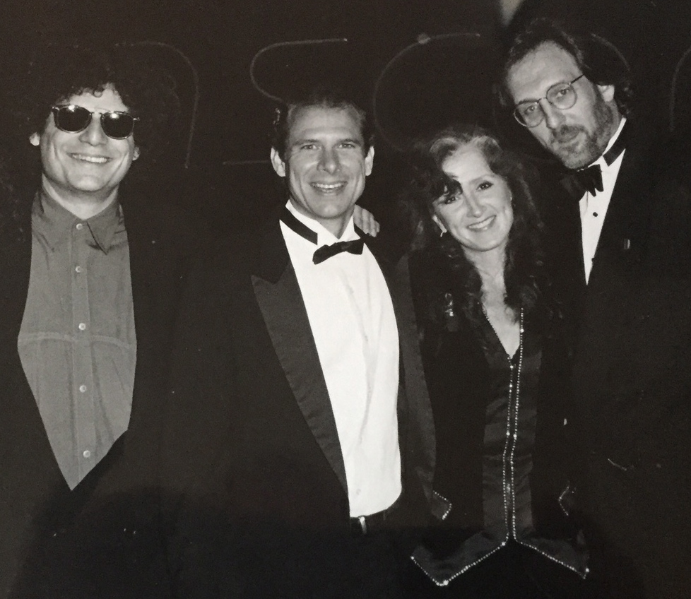 From left: Don Was, Allen Shamblin, Bonnie Raitt, and Mike Reid